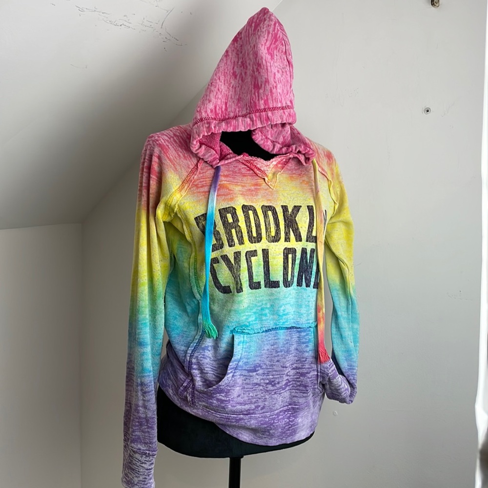 Tie Dyed Beach Pullover Hooded Sweater